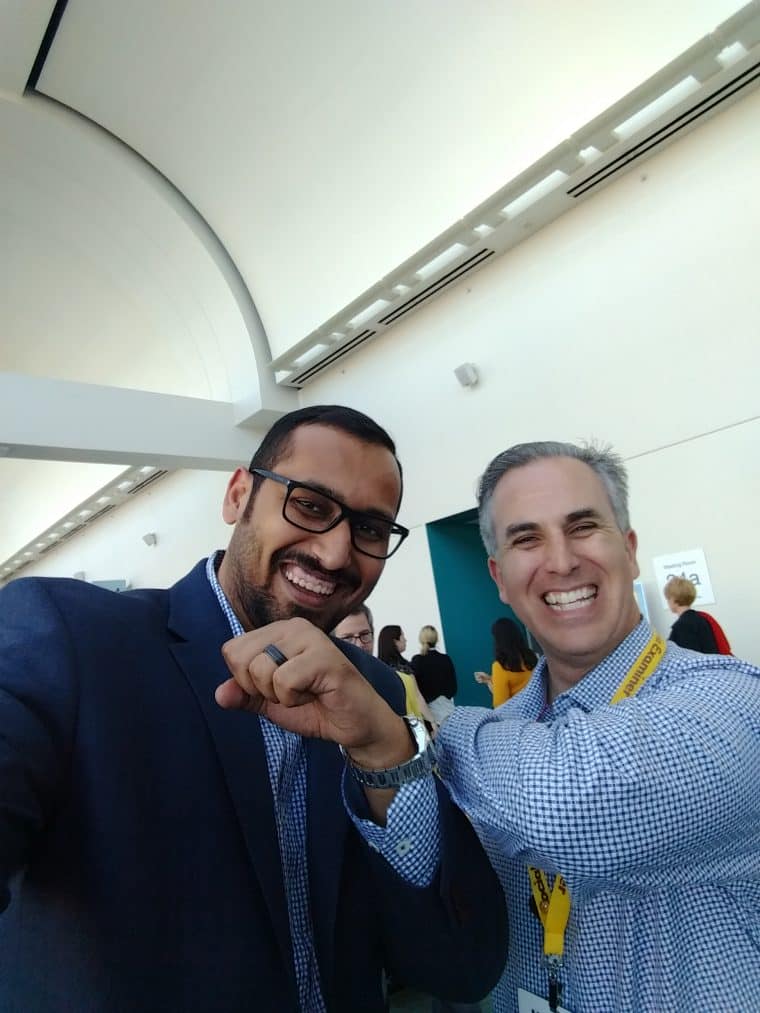 Me and Mike (matching shirts) Mike Stelzner and I have matching shirts at SMMW