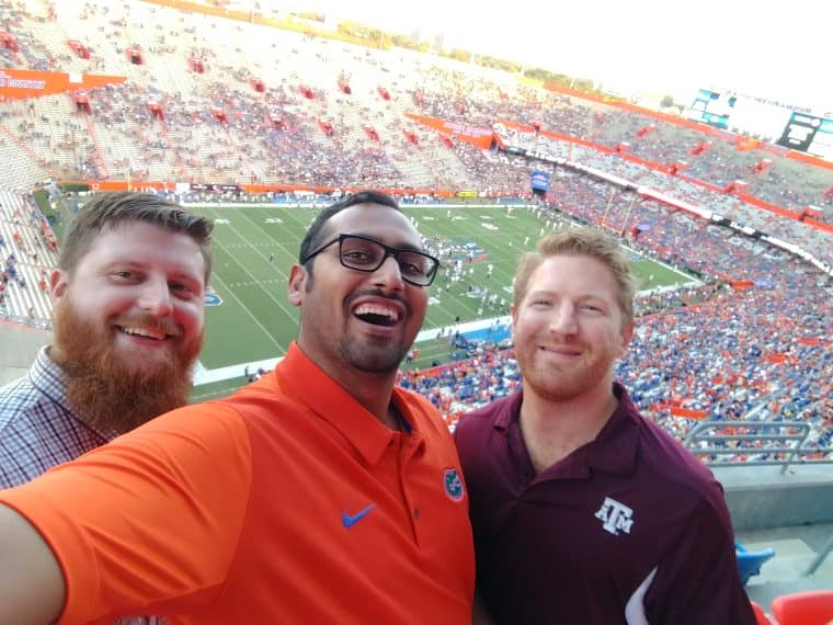 At the Gator Game with Jared, Aaron, and friends At the Gator Game with Jared, Aaron, and friends