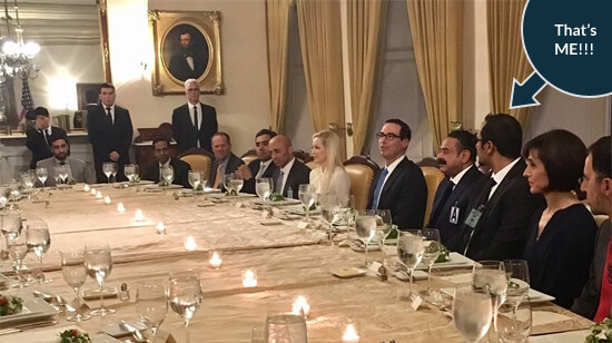 Dinner with Steven Mnuchin