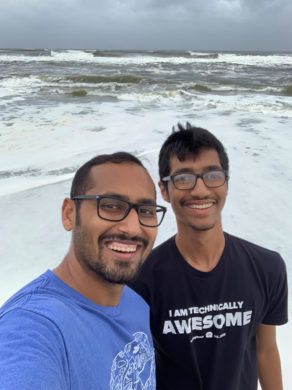 zain-and-me-at-thebeach-rough-ocean-day