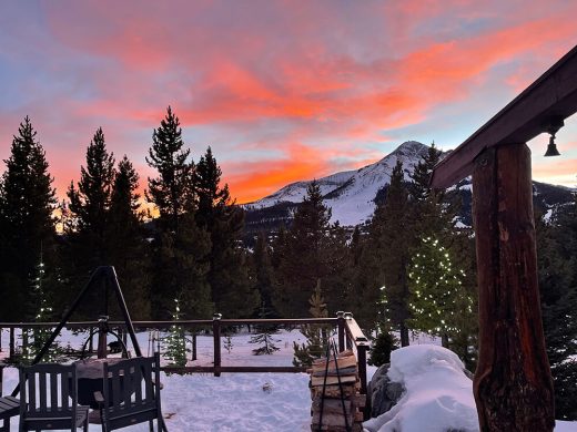 Sunset from our deck - Big Sky Montana Sunset from our deck - Big Sky Montana