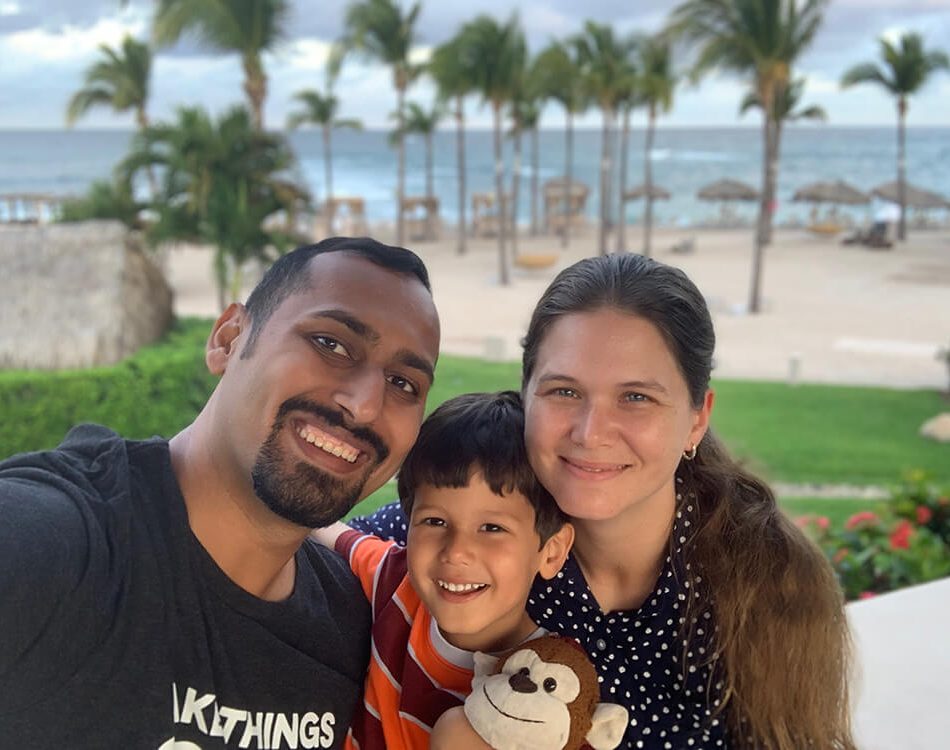 Punta Mita Family Photo with beach background