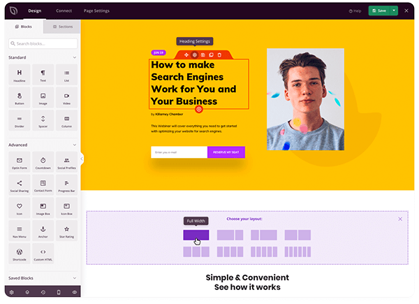 SeedProd Landing Page Builder