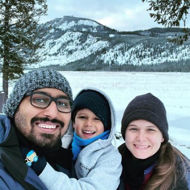 Another family selfie at Yellowstone Another family selfie at Yellowstone