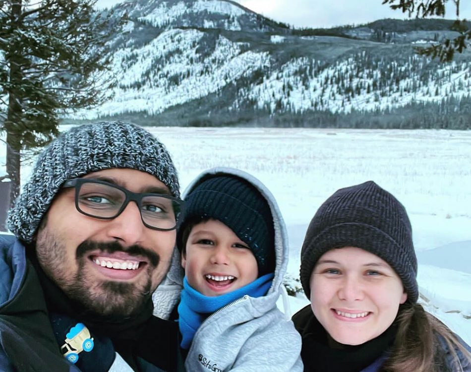 Another family selfie at Yellowstone