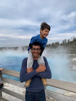 Solomon and Zain at Yellowstone Solomon and Zain at Yellowstone