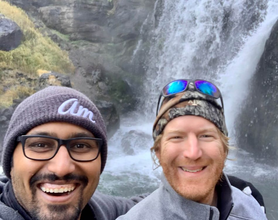 Yellowstone Waterfall with Jared