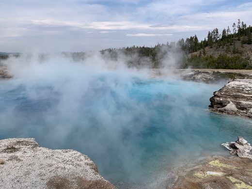 Majestic photo at Yellowstone Prismatic Spring area Majestic photo at Yellowstone Prismatic Spring area