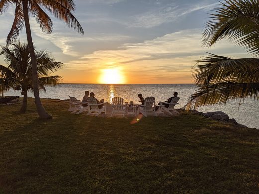 Family Sunset Photo by the Fire - Florida Keys Family Sunset Photo by the Fire - Florida Keys