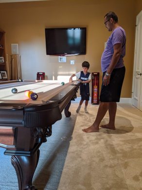 Pool Table match with Solomon (no sticks)