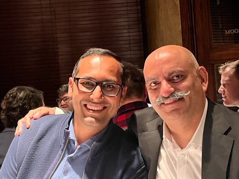 Syed and Mohnish at Dinner