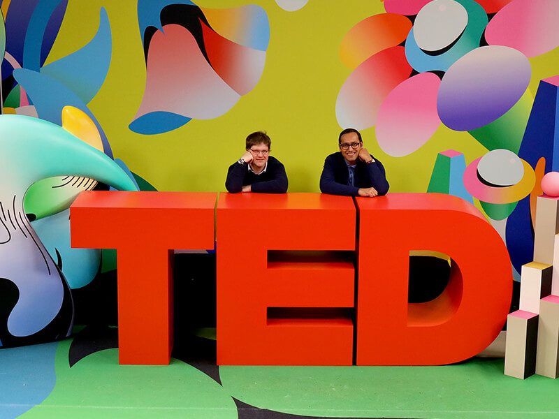 Official TED photo with Guy Spier and Syed Balkhi