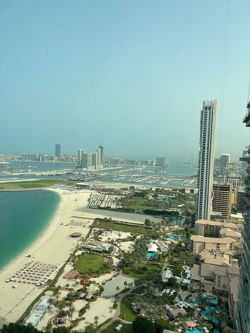 Dubai View from my room at JBR