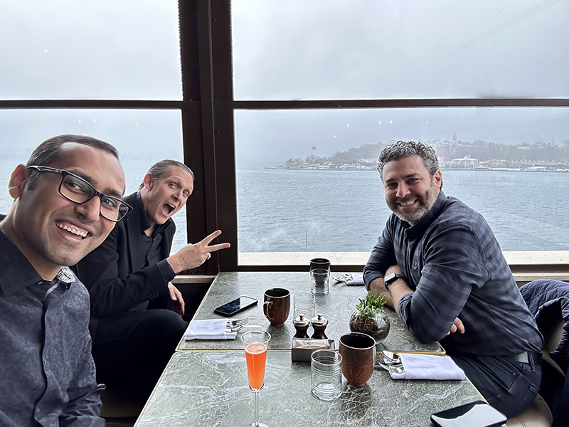 Breakfast with David Henzel and Cem in Istanbul