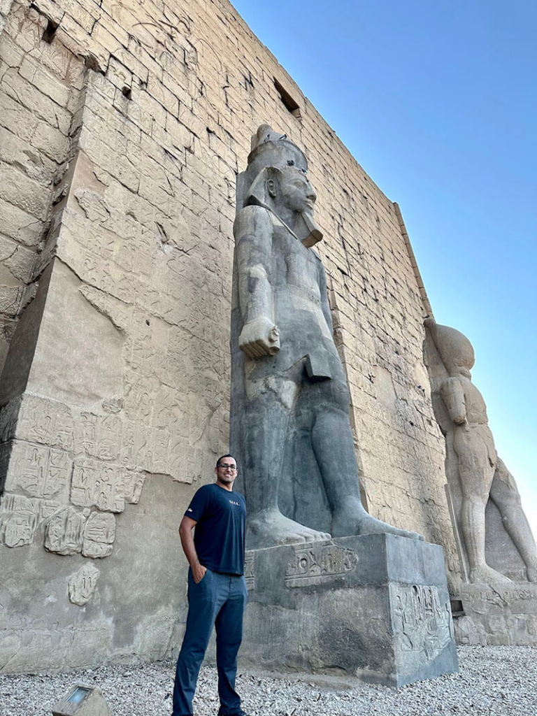 Luxor Temple with the Statue