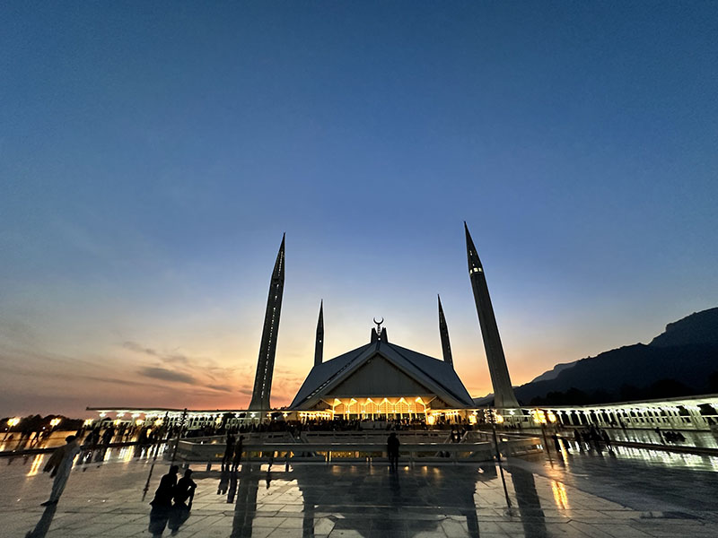 Shah Faisal Mosque in Islamabad