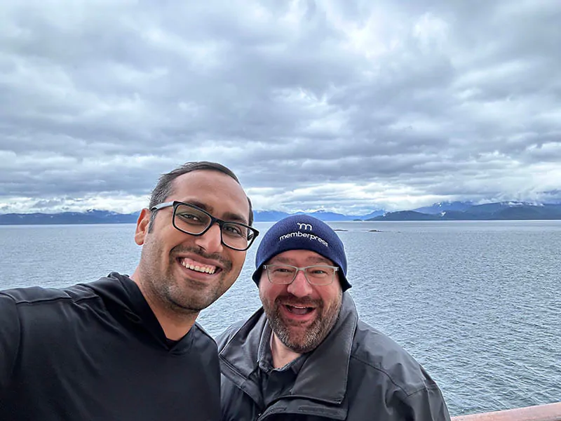 Syed and Blair in Alaska