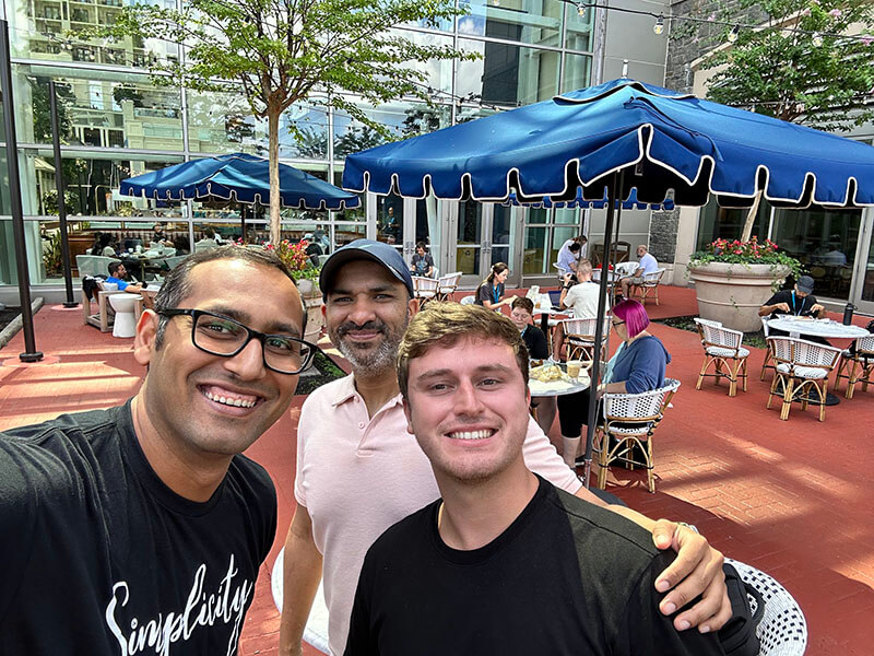 Syed, Ryan, and Gautam at WCUS - Seahawk Media Investment