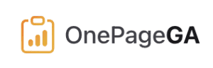 OnePageGA - A simple, easy to use one page dashboard for Google Analytics
