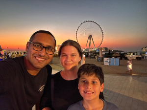 Dubai Eye sunset view at JBR walk