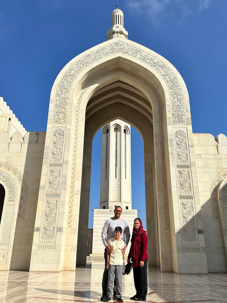 Grand Mosque in Muscat was beautiful