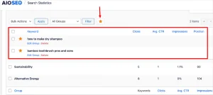 AIOSEO Keyword Rank Tracking