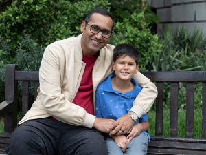 Baba and baby photo - Syed and Solomon
