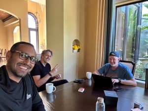 Syed with David Henzel and Chris Ueland