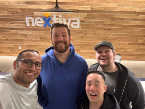 Syed, Eric, Patrick, and Al at Nextiva Office