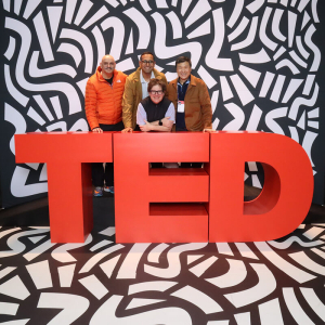 At TED - Syed with Mohnish Pabrai, Guy Spier, and Li Lu