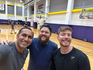 Basketball with Jimmy (Mr. Beast) and Patrick Campbell (aka PC)