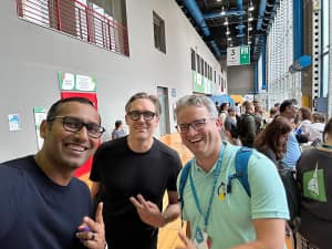 Syed with Joost de Valk and David Henzel