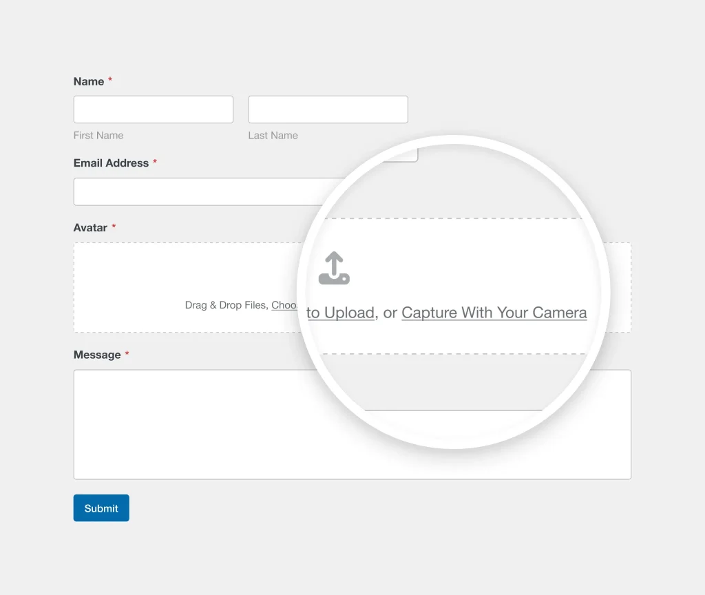 Camera Field for WPForms - making video testimonials collection in WordPress easy